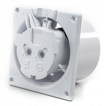 CICHY WENTYLATOR ŁAZIENKOWY 100 SUFITOWY ŚCIENNY 93 m3/h PANEL Biały Połysk 11874595395