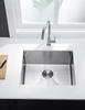 ZLEWOZMYWAK JEDNOKOMOROWY ZLEW KUCHENNY STALOWY 49x44 cm STAL INOX + SYFON