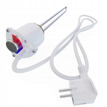 GRZAŁKA DO BOJLERA Z TERMOSTATEM 2kW 2000W 6/4'' ZE STALI NIERDZEWNEJ 390mm