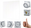 CICHY WENTYLATOR ŁAZIENKOWY Z CZUJNIKIEM WILGOCI 125mm CZASOWY PANEL BIAŁY 12222936834