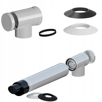 ZESTAW KOMINOWY DO KOTŁA GAZOWEGO Termet WKŁAD KOMINOWY WYRZUT PRZEZ ŚCIANĘ