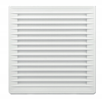KRATKA WENTYLACYJNA Z REGULACJĄ 80-150 mm 17x17 cm BIAŁA Nawiewno-Wywiewna