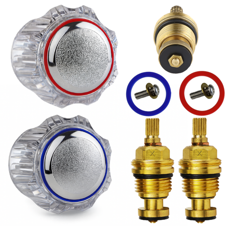 ZESTAW NAPRAWCZY BATERII Pokrętło Primula Głowica Suwakowa Trwały Komplet