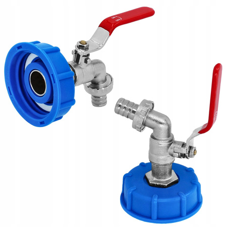 KRAN DO MAUZERA ZAWÓR DO MAUZERA 1000 NA WĄŻ 1/2’’ CZERPALNY IBC PRZYŁĄCZE 13955579964