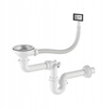 Zlewozmywak jednokomorowy ZLEW KUCHENNY STALOWY INOX 65x45 cm NIERDZEWNY
