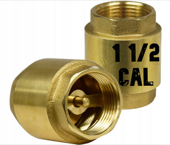 ZAWÓR ZWROTNY mosiężny grzybkiem 1 1/2 cal MOSIĄDZ