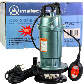 POMPA DO WODY PŁYWAK ZANURZENIOWA 750W 7000l/h