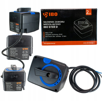 SIŁOWNIK ZAWORU MIESZAJĄCEGO 3PUNKTOWY 120 S ZAWORÓW MIESZAJĄCYCH + ADAPTER