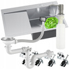 Zlewozmywak jednokomorowy ZLEWOZMYWAK KUCHENNY STALOWY 78x49 cm stal Inox