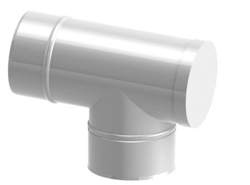 TRÓJNIK 80/125 87° REWIZYJNY 80/125 Z USZCZELKĄ DO KOTŁA GAZOWEGO SPALIN