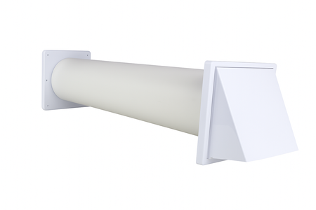 Zestaw wentylacyjny przez ścianę 100 Wywietrznik Ścienny WENTYLATOR WTYCZKĄ