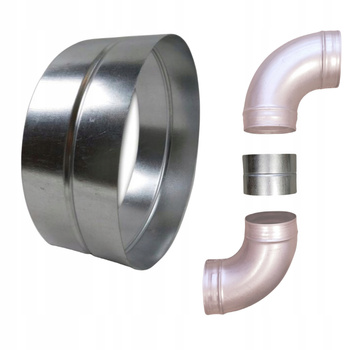 MUFA NYPEL DO RURY SPIRO fi 250 mm ŁĄCZNIK PRZEWODU WENTYLACYJNEGO OCYNK