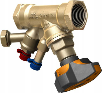 Zawór równoważący STAD DN 15 z odwodnieniem 3/4" IMI Hydronic 1/2"