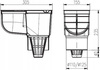 OSADNIK RYNNOWY CZYSZCZAK RYNNY Czarny ODPŁYW Uniwersalny 110mm z Koszykiem