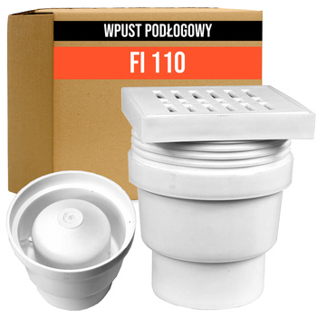 WPUST PODŁOGOWY KRATKA ŚCIEKOWA 15cm 110 REGULACJA