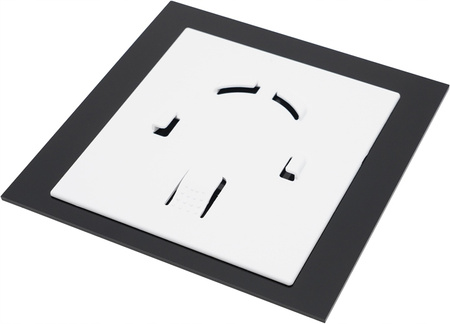 CICHY WENTYLATOR ŁAZIENKOWY 100 SUFITOWY ŚCIENNY 93 m3/h PANEL Czarny Mat 13562358949