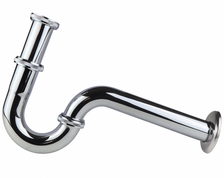 SYFON RUROWY UMYWALKOWY CHROM POŁYSK Stal Nierdzewna do umywalki odpływ 32