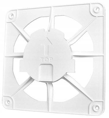 KRATKA WENTYLACYJNA BIAŁA DO KANAŁU 50-130mm PANEL ABS 17x17 Biały Połysk 	11882909120