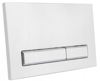 PRZYCISK DO SPŁUCZKI WC Cersanit BIAŁY CHROM M08 Przycisk Spłukujący do WC