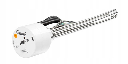 GRZAŁKA DO BOJLERA BUFORA Z TERMOSTATEM 3kW 3000W 6/4'' 3-FAZOWA Z MIEDZI