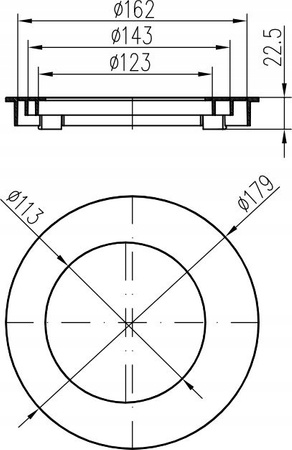 OSADNIK RYNNOWY CZYSZCZAK RYNNY Czarny ODPŁYW 160 mm z Koszykiem WPUST