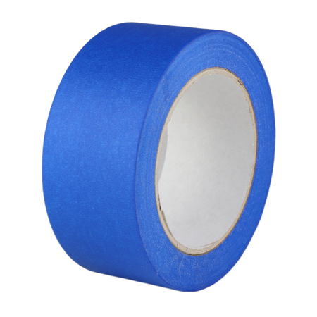 TAŚMA PAPIEROWA MALARSKA NIEBIESKA 38x50 BLUE odcinania kolorów UV 14 DNI