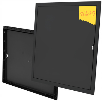 DRZWICZKI REWIZYJNE PLASTIKOWE GRAFITOWE 400x400 40x40