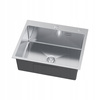 ZLEWOZMYWAK JEDNOKOMOROWY INOX ZLEW KUCHENNY NABLATOWY 60x50 SYFON DOZOWNIK