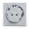 WENTYLATOR ŁAZIENKOWY CZUJNIK WILGOCI 125mm CZASOWY Szklany Czarny Połysk 16521457357