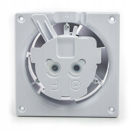 CICHY WENTYLATOR ŁAZIENKOWY Z CZUJNIKIEM WILGOCI 125mm CZASOWY PANEL BIAŁY 12222936834
