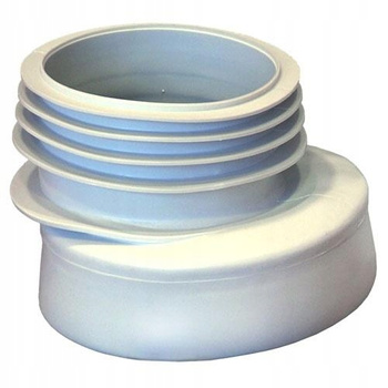 ZŁĄCZE MIMOŚRODOWE 110 DO WC GUMOWE BIAŁE