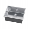 ZLEWOZMYWAK JEDNOKOMOROWY ZLEW KUCHENNY STALOWY 49x44 cm STAL INOX + SYFON