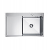 Zlewozmywak jednokomorowy ZLEWOZMYWAK KUCHENNY STALOWY 78x49 cm stal Inox