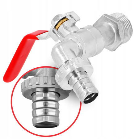KRAN DO MAUZERA ZAWÓR DO MAUZERA 1000 NA WĄŻ 1/2’’ CZERPALNY IBC PRZYŁĄCZE 13955579964