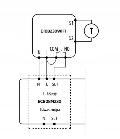 REGULATOR TEMPERATURY WIFI STEROWNIK ENGO TERMOSTAT PODTYNKOWY E10