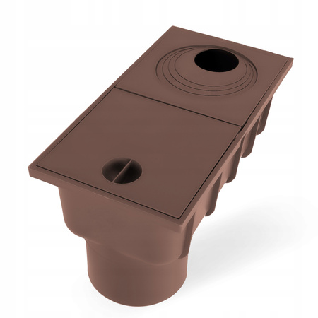 OSADNIK RYNNOWY RYNNY BRĄZOWY DOLNY 110 czyszczak ADAPTER 50 - 110 KOSZYK