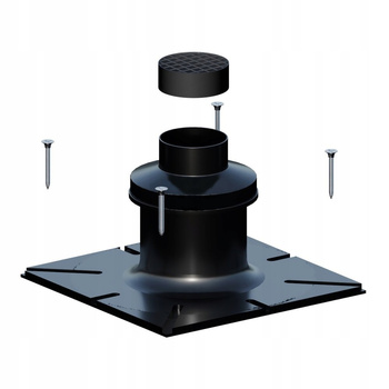 ZAKOŃCZENIE KOMINA PŁYTA KOMINOWA fi 80 DASZEK UV