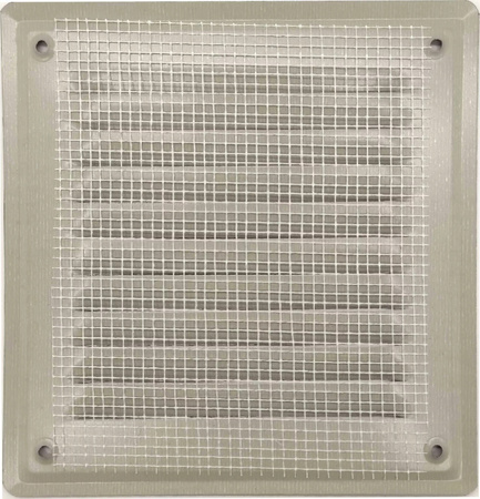 KRATKA WENTYLACYJNA ZEWNĘTRZNA 14x14 Kominowa Metalowa Na Komin CZARNA MAT