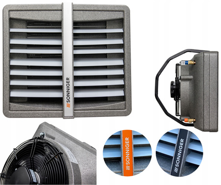 Nagrzewnica Wodna 25kW Do Warsztatu GARAŻU CO SONNIGER + KONSOLA + STEROWNIK