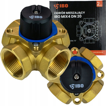 ZAWÓR MIESZAJĄCY 4 DROGOWY CZTERODROŻNY DN20 3/4 " CALA