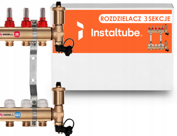 ROZDZIELACZ DO PODŁOGÓWKI 3 OBWODY OGRZEWANIA PODŁOGOWEGO -> UBEZPIECZONY