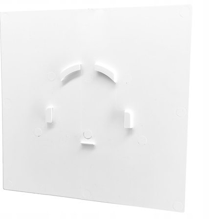 KRATKA WENTYLACYJNA BIAŁA DO KANAŁU 50-130mm PANEL ABS 17x17 Biały Połysk 	11882909120
