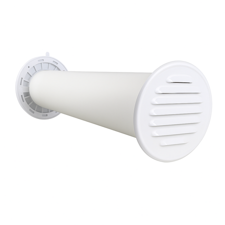 Zestaw wentylacyjny przez ścianę 100mm kratka Nawiewnik Ścienny regulowany