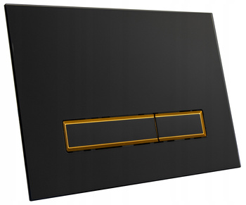 PRZYCISK DO SPŁUCZKI WC Cersanit Aqua Link SZKŁO CZARNY Spłukujący