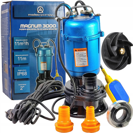 Pompa zatapialna POMPA DO SZAMBA Z ROZDRABNIACZEM MOCNA 550 W 180 l/h