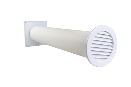 Zestaw wentylacyjny przez ścianę 100mm kratka Nawiewnik Ścienny 