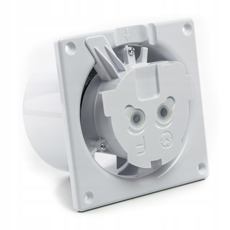 CICHY WENTYLATOR ŁAZIENKOWY 100 SUFITOWY ŚCIENNY 93 m3/h PANEL Biały Połysk 11874595395