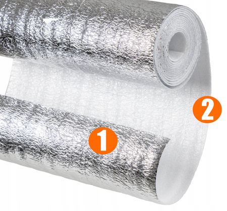 EKRAN ZAGRZEJNIKOWY MATA ALUMINIOWA PIANKA 5 M EKRAN ODBIJAJĄCY CIEPŁO