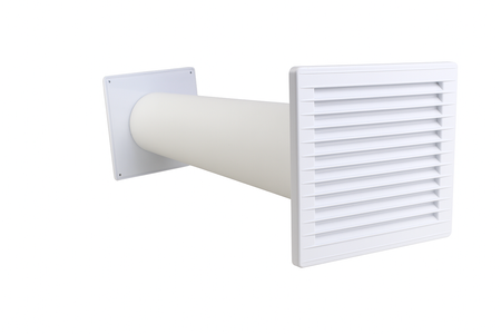 Zestaw wentylacyjny przez ścianę 100mm kratka Nawiewnik Ścienny 