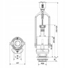 Zestaw Naprawczy Do Spłuczki CERSANIT Zawór Spustowy + Napełniający 1/2 3/8 	17132022883